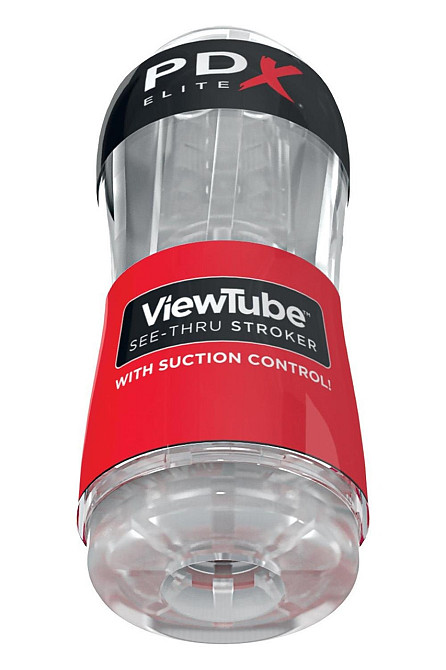 Мастурбатор Pipedream PDX Elite Viewtube See-Thru Stroker прозрачный, 18.5 см Sex Aura Киев - изображение 2