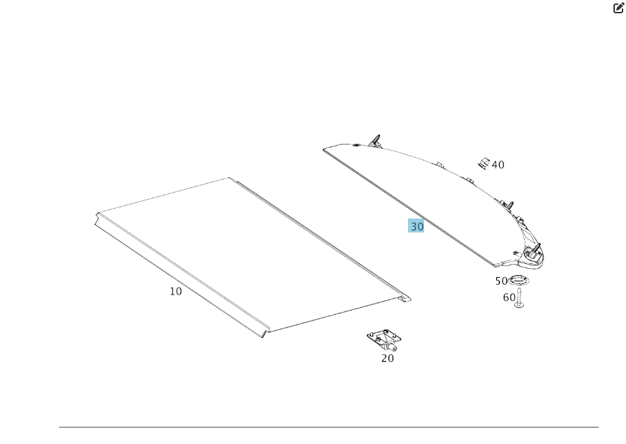 Mercedes-Benz  A2926900049 9G86 Полиця багажника задня частина GLE Coupe C292 Одесса - изображение 2