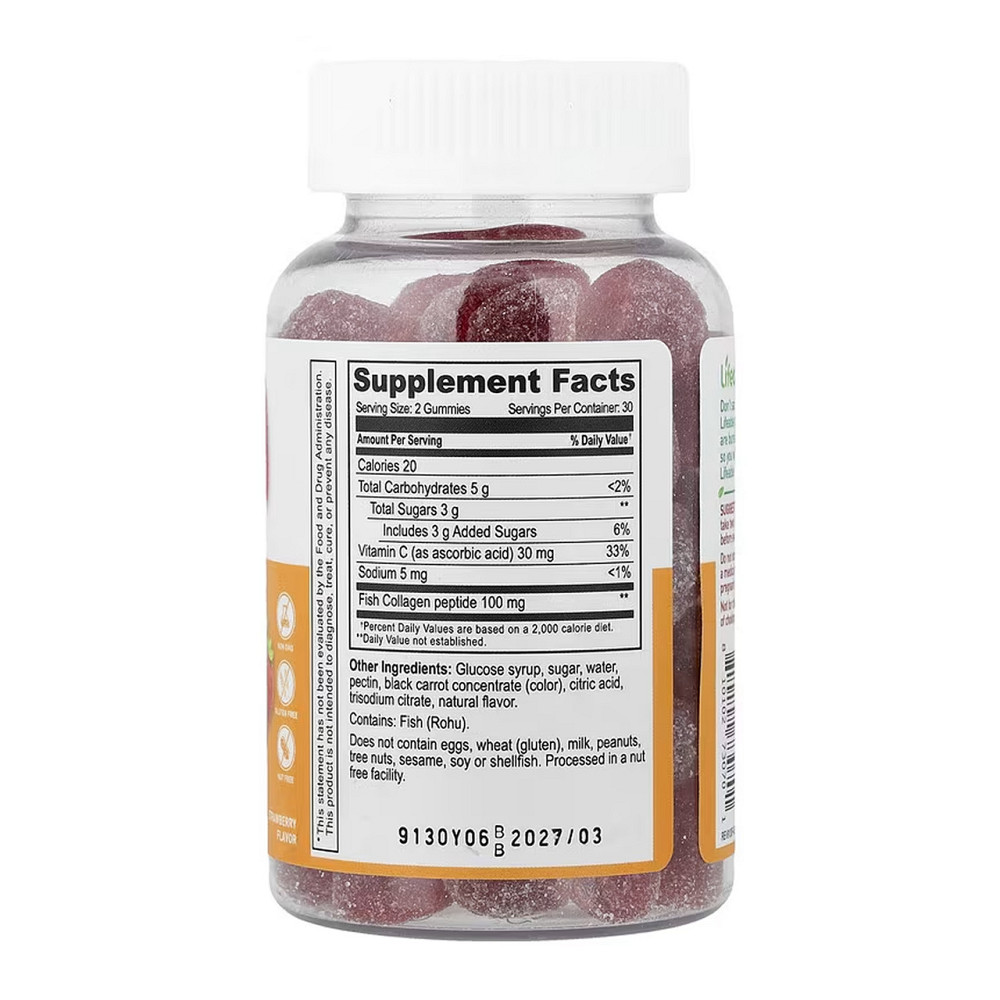 Коллаген и витамин C Lifeable Collagen + Vitamin C Adult 60 жев таб клубника Киев - изображение 2