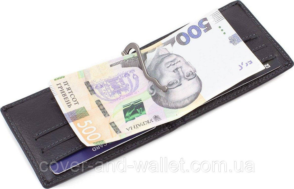 Кожаный кошелек зажим на магнитах для купюр и карточек Marco Coverna MD 282-1 Киев - изображение 7