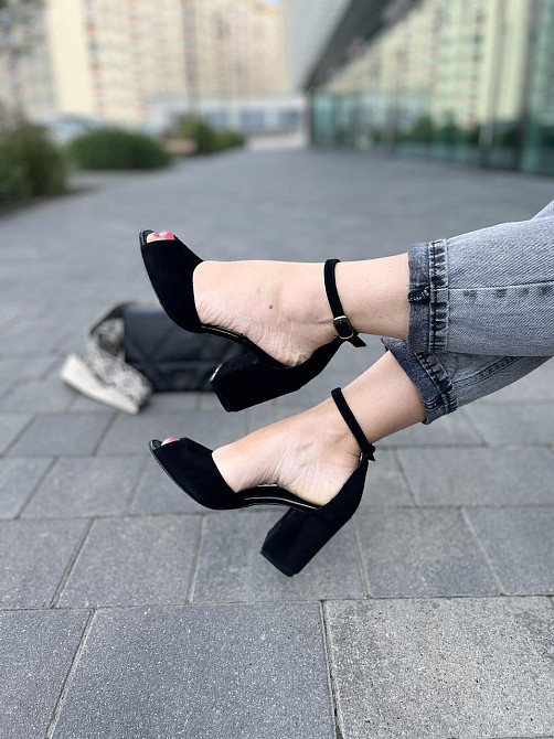 ARLEN Босоніжки жіночі ARLEN Бос-К-01 чорні (літо, замша натуральна) (3749) Коломыя - изображение 9