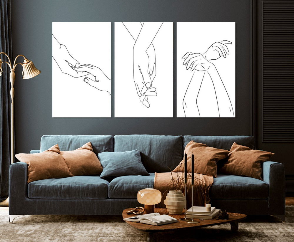 Модульная картина в гостиную / спальню   Закохані    ART-199_3A 100х150 см Киев - изображение 3