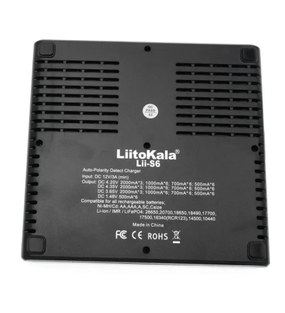 Универсальное зарядное устройство Liitokala Lii-S6 (6 каналов) с блоком питания Киев