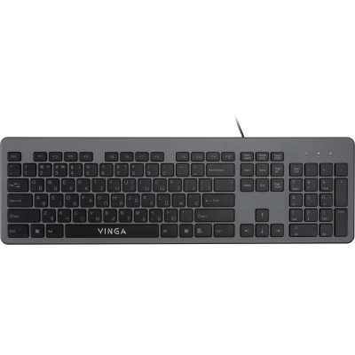 Клавиатура Vinga KB735 black-grey Винница - изображение 1