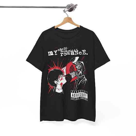 Футболка для хлопчика з аніме принтом Людина-бензопила оверсайз (зріст від 165 до 180) Чорний AnimeJ0071m Дніпро