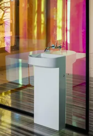 Раковина  Laufen Monolityczna Przyścienna Sonar 410X380X90Cm Biała Mat (H8113417571121) Київ