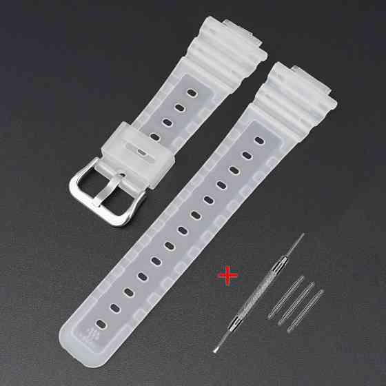 Ремешок для Casio G-Shock GA-2100/2110 Translucent Silver SBR Киев