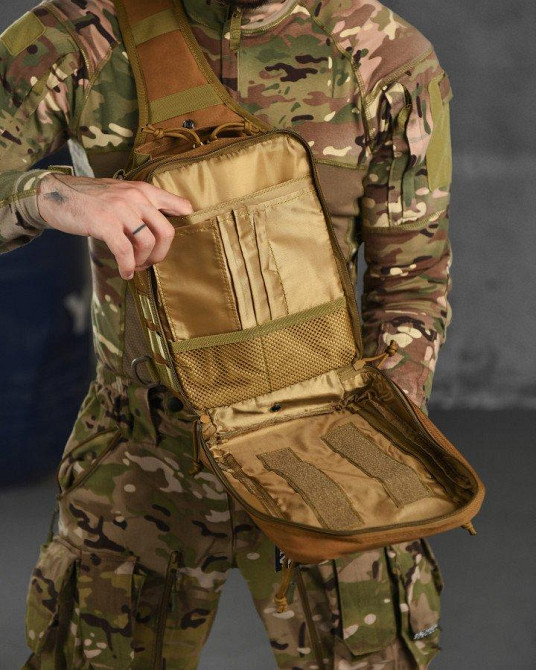 Нагрудна сумка Silver Knight кайот РА4978 Одеса - фото 5