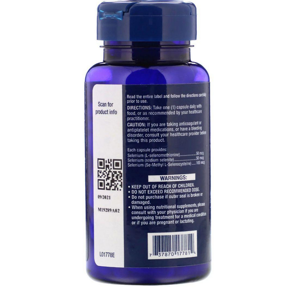 Селен с витамином Е Life Extension Super Selenium 100 капс Киев - изображение 3