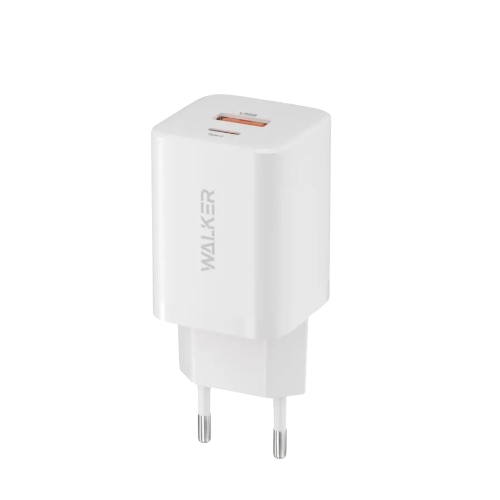 Зарядний пристрій мережевий USB/Type-C 3,0A QC+PD 30W білий Max WALKER WH-60 Житомир