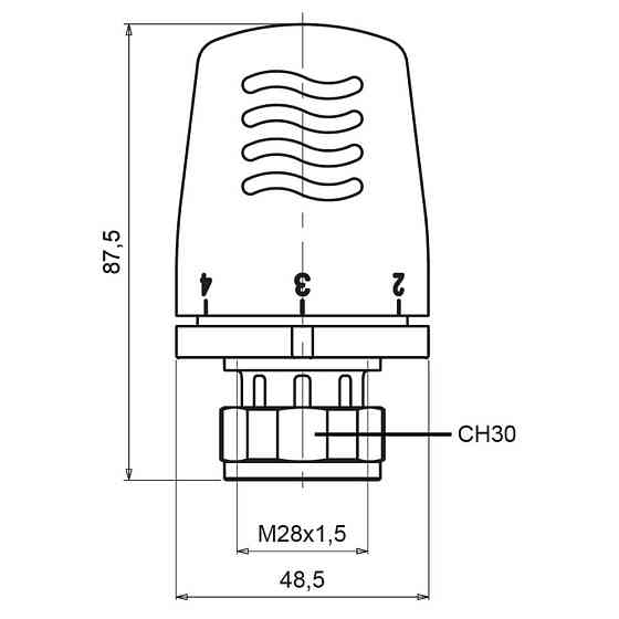 Термоголовка Icma 28х1,5 №1100 Київ