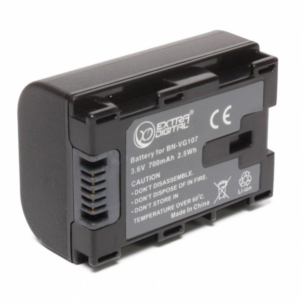 Акумулятор до фото/відео Extradigital JVC BN-VG107 (chip) (BDJ1308) Вінниця - фото 1