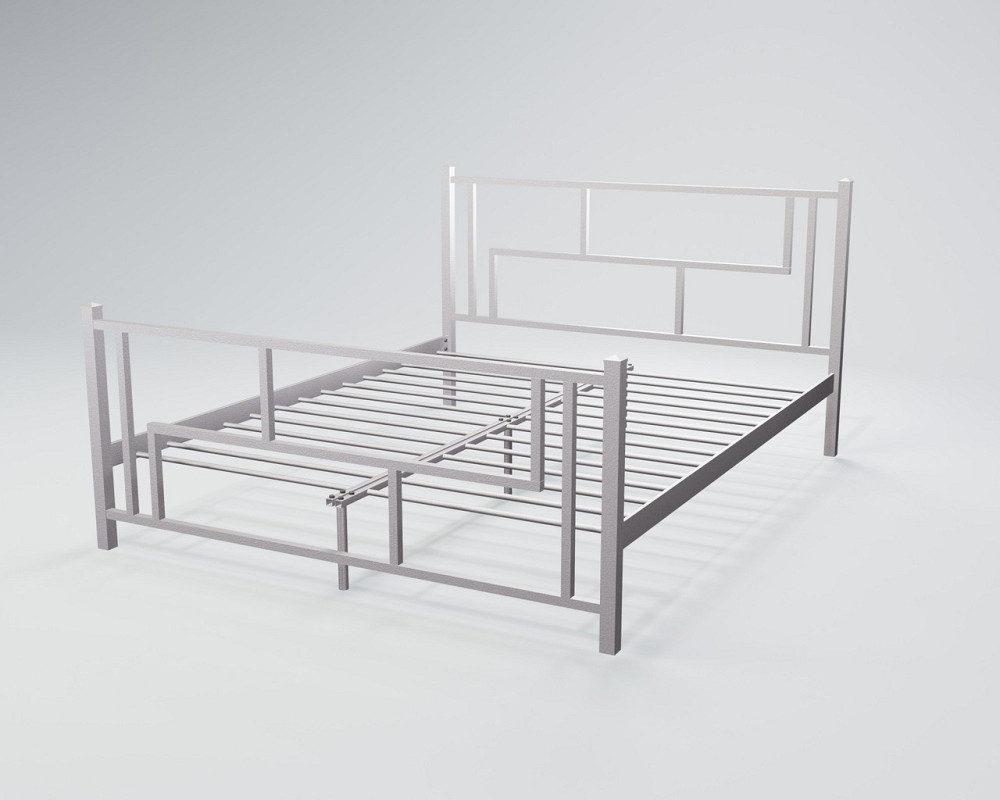 Ліжко двоспальне Amis 120x200 біло-сірий Київ - фото 1