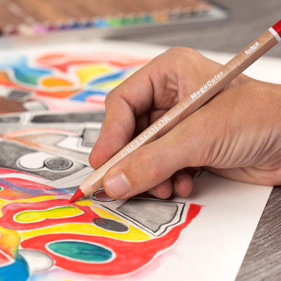 Набор цветных карандашей MegaColor 24шт Cretacolor Киев