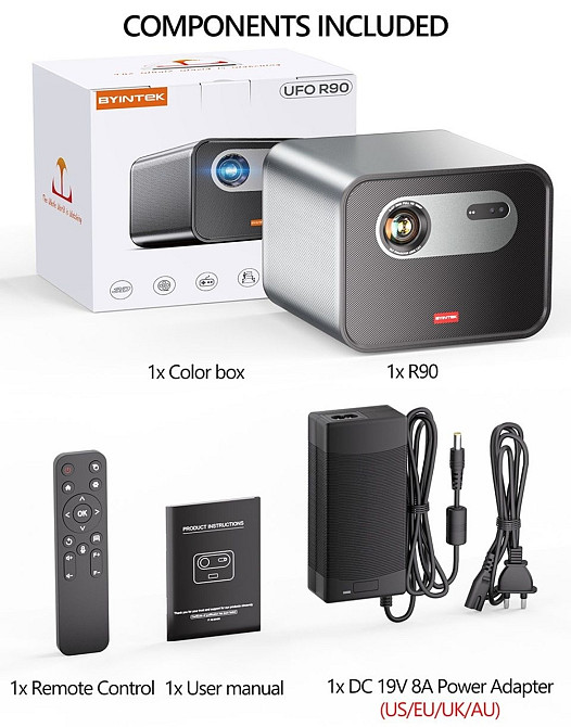 Проектор Byintek R90 Rock Гарантия! Харьков - изображение 1