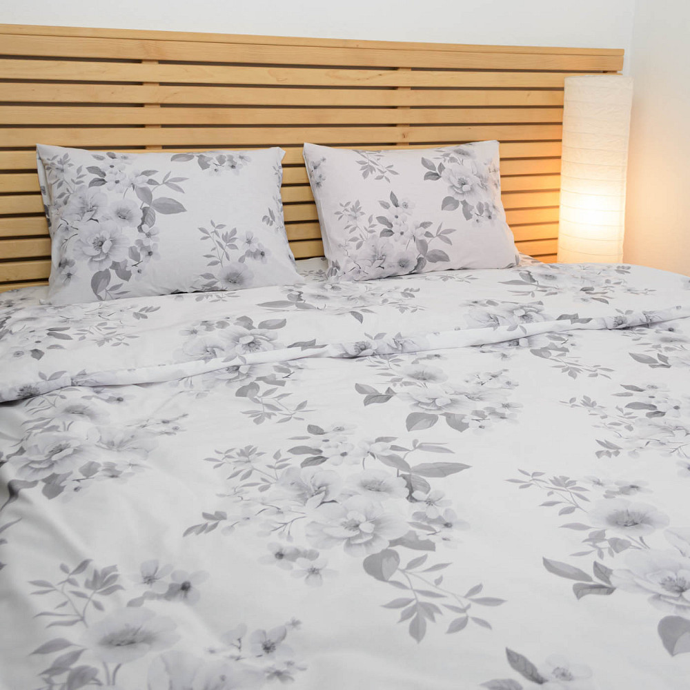 Комплект постільної білизни полуторний Бязь ранфорс Аманда 150х220 120 г/м2 YouStar (Білий) 2 х 50х70 Суми - фото 4