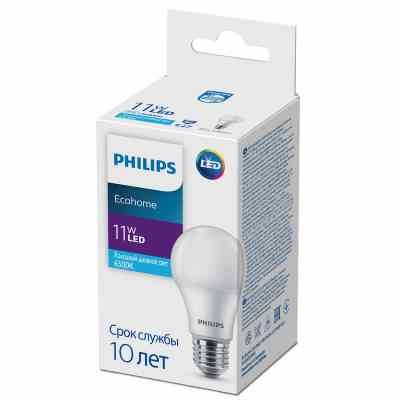 Лампочка Philips Ecohome LED Bulb 11W 950lm E27 865 RCA (929002299417) Вінниця