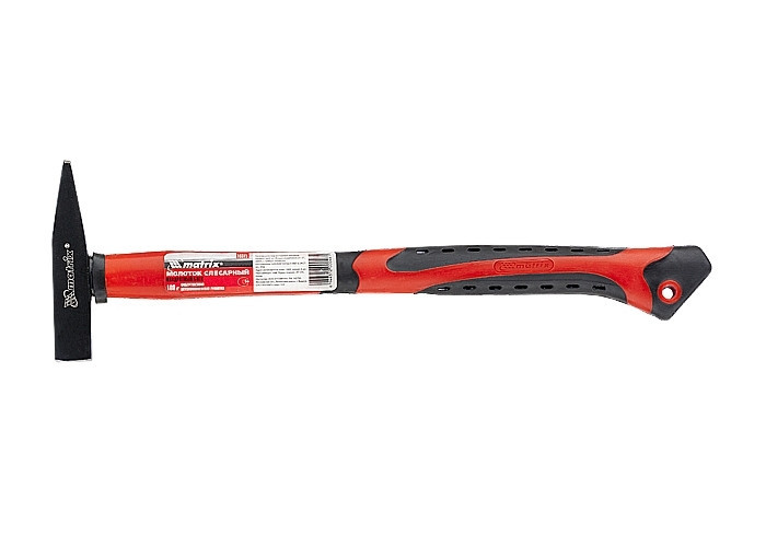 Молоток слюсарний, 300 г, фибергласовая обгумована рукоятка MATRIX Полтава - фото 1