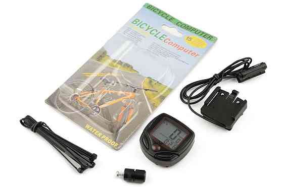 Велокомп'ютер провідний без підсвічування, водонепроникний, 15 програм (mod:-268А) (червоний) Мукачево