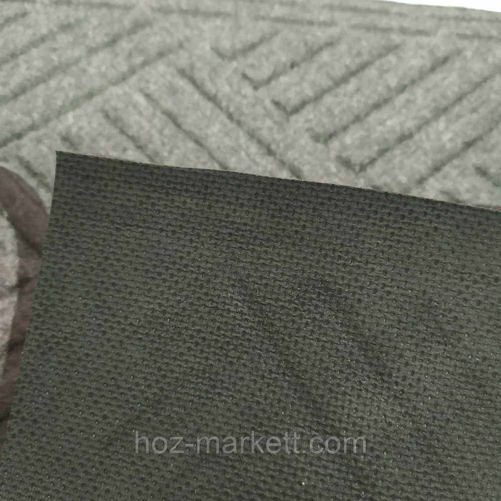 Коврик 180 х 120 см прорезиненный с ворсом в прихожую серы Харьков - изображение 4