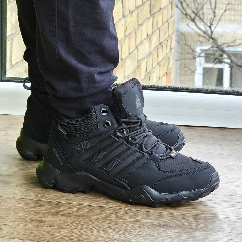 Зимові Кросівки Adidas Terrex Swift з Хутром Чорні Чоловічі Адідас Гортекс (розміри: 42,43,44,45) - 00-5 Дніпро - фото 7