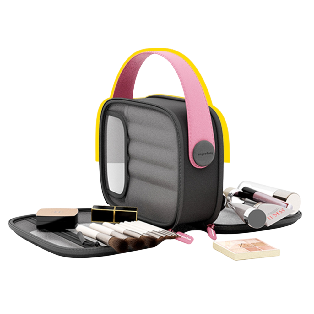 Сумка силиконовая косметичка дорожняя для аксессуаров в ваную комнату и душ,EVA водонепроницаемая,чёрная Каменец-Подольский - изображение 8