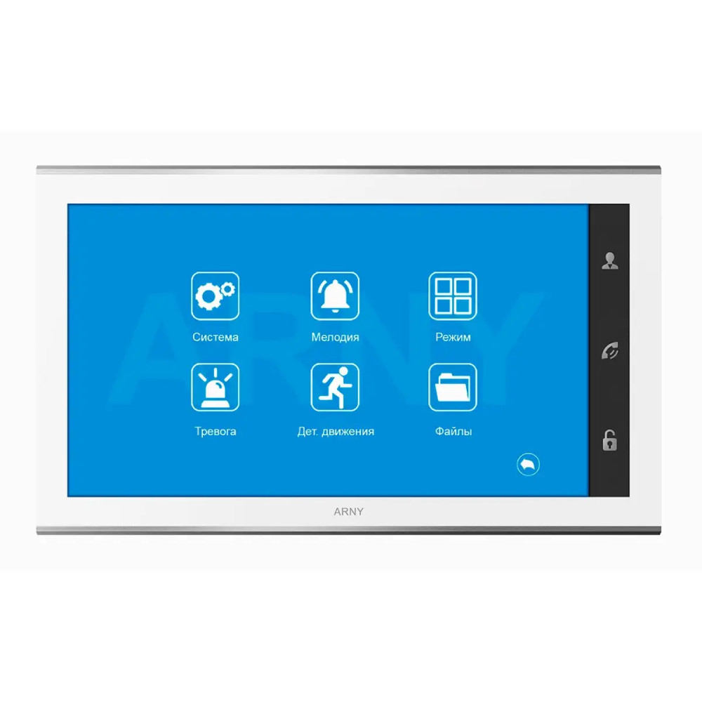 Відеодомофон 10" Arny AVD-1030 (2Mpx) PiP white IPS з детектором руху і записом відео Киев - изображение 3