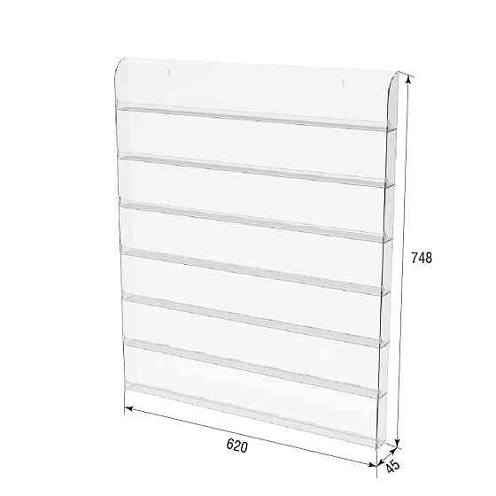 Стенд под лаки EKOSTAR 620х45х748 мм 7 полок Киев