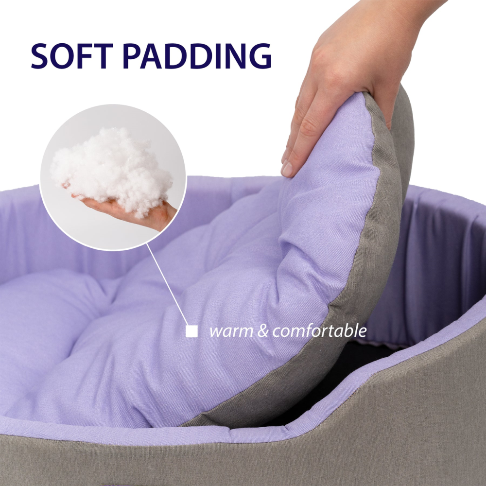 Лежак - кровать для собак и кошек Ferplast Dandy C Colour (Ферпласт Денди С Колор) 55 x 41 x h 15 cm - 55, Лиловый Запорожье - изображение 6