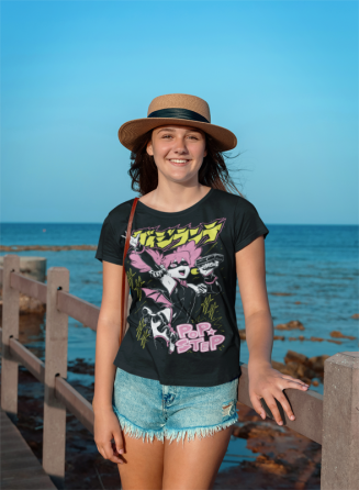 Футболка для мальчика аниме Поп Степ Аниме Суммер оверсайз (рост от 165 до 180 ) Черний AnimeJ0780m Днепр