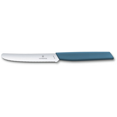 Кухонний ніж Victorinox Swiss Modern TomatoSausage 11см Blue (6.9006.11W2) Вінниця - фото 1