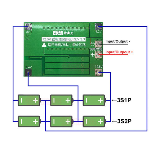 Корпус для сборки АКБ 12В 7-20Ач с холдерами и BMS, Li-ion 18650 3S 40А Вінниця - фото 6