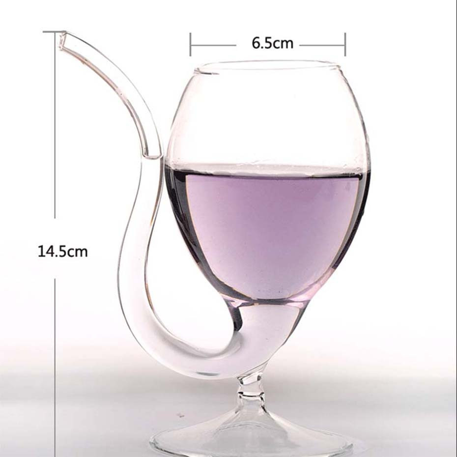 Бокал с трубочкой на классической ножке, бокал для вина с трубкой Вампир Кременчуг - изображение 2