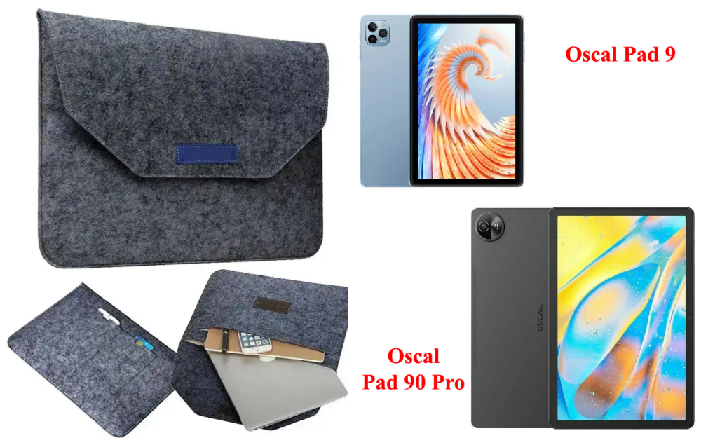 Сумка Wool із войлока для планшета Oscal Pad 200 Київ - фото 1