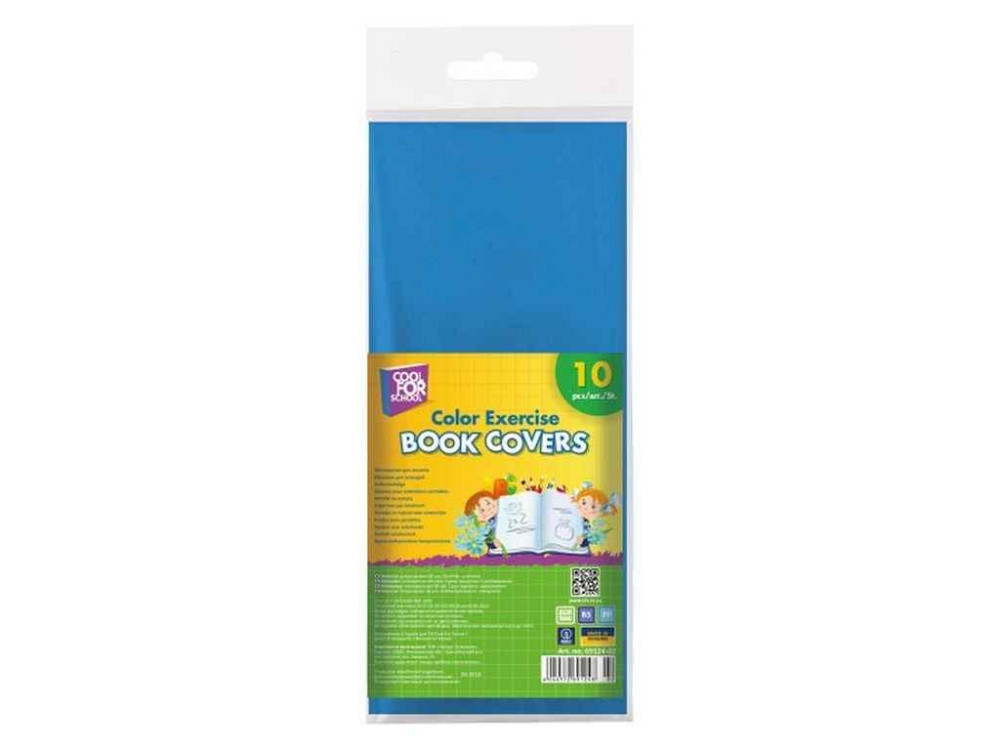 Обложки для тетрадей 60мкм цветные (уп. 10шт.) CF69124-02 ТМ COOLFORSCHOOL Solmir Киев - изображение 1