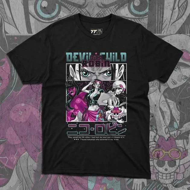 Футболка для подростка мальчика с принтом Ван Пис Робін Devil Child Размер 160 Anime11011 Днепр - изображение 1