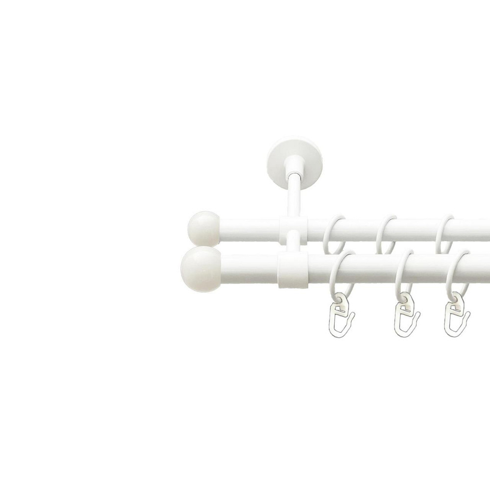 Карниз Orvit Куля Болонь металевий дворядний закритий гладка труба кільце металеве Арктіс 19\16 мм 200 см Львов - изображение 1