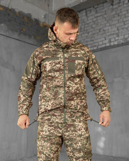 Тактический костюм софтшел  хищник ТР6452 Одесса - изображение 8