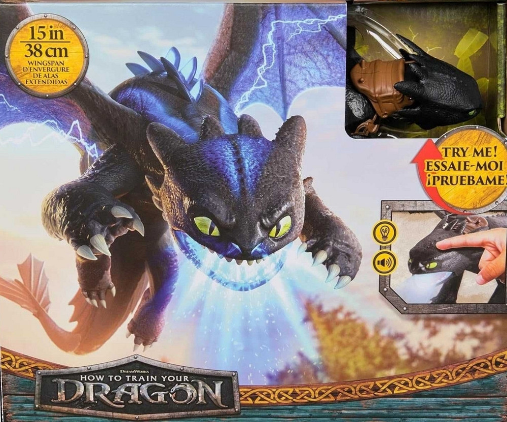 Приручити дракона Беззубик дихаючий вогнем Dreamworks Dragons.  ОРИГІНАЛ! Харків - фото 1