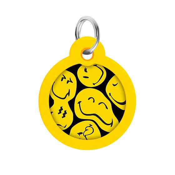 Адресник для собак и кошек металлический WAUDOG Smart ID с QR паспортом, рисунок 