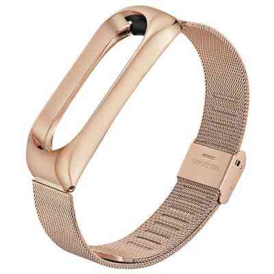 Ремешок для фитнес браслета BeCover Metal для Xiaomi Mi Smart Band 5 Rose Gold (705149) Винница