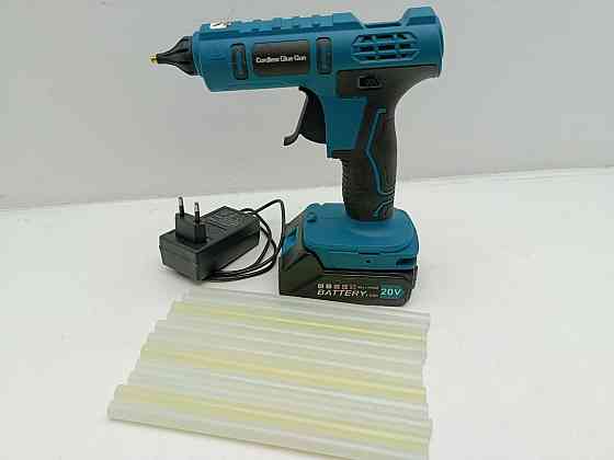 Акумуляторний клейовий пістолет Cordless Glue Gun 18V-21V (Комплект з акумулятором 20V 2.0Ah) ( Товар з вітрини) Луцьк