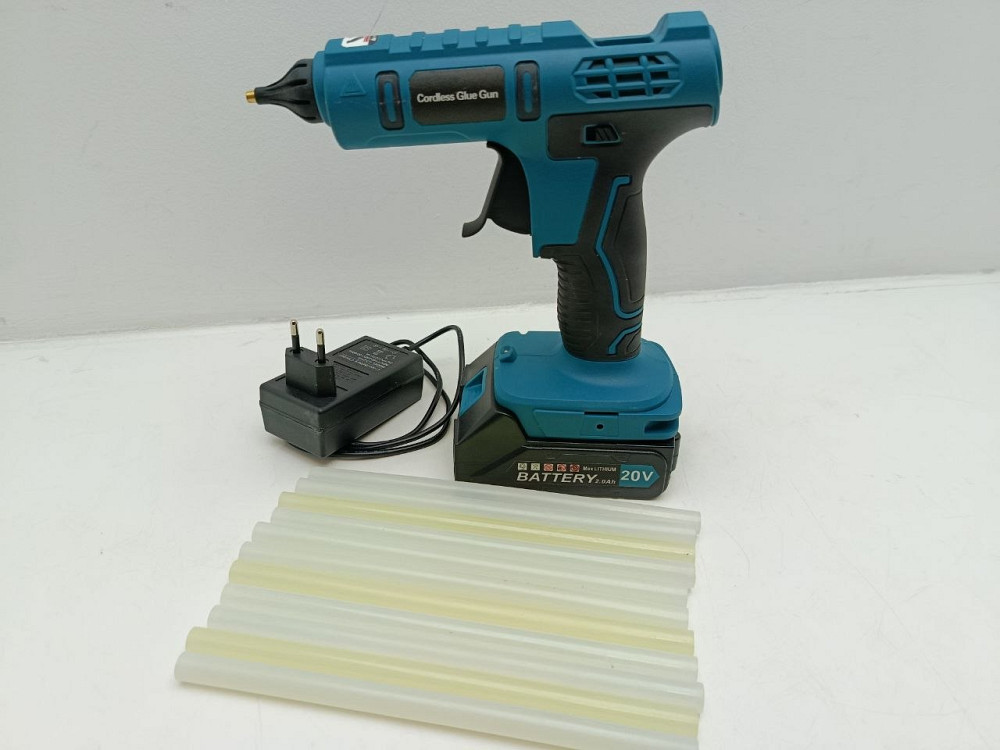 Акумуляторний клейовий пістолет Cordless Glue Gun 18V-21V (Комплект з акумулятором 20V 2.0Ah) ( Товар з вітрини) Луцьк - фото 1