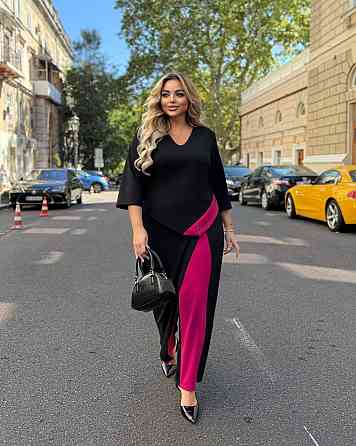 Жіночий стильний костюм двійка креп дайвінг Беж, 56/58 Одеса