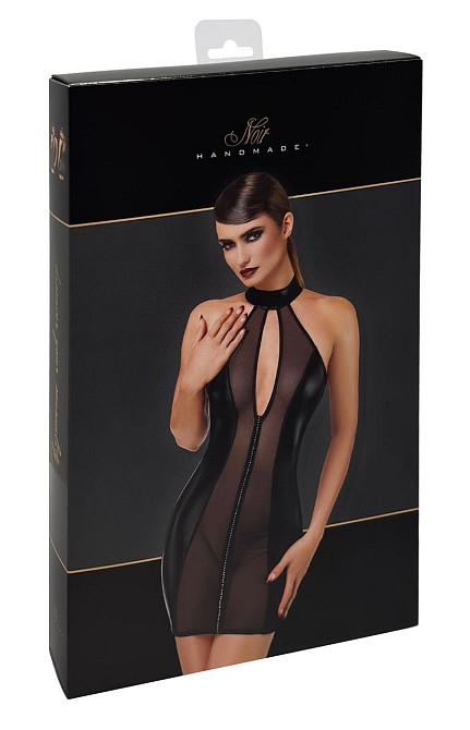 Платье Noir Handmade F370 Luxuria Crystal Sheer Mini Dress M Sex Aura Киев - изображение 8