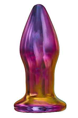 Анальная пробка с вибрацией стеклянная Dream Toys GLAMOUR GLASS PLUG Sex Aura Киев