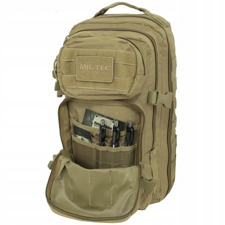 Тактичний Рюкзак 20 літрів із системою Molle 25 мм Mil-Tec від Sturm "Assault Pack SM" (14002005) Coyote Нововолинськ - фото 9