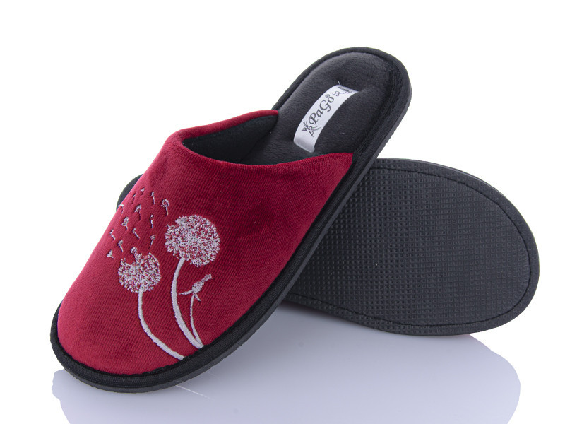 Домашние тапочки комнатные женские красные Pago одуванчики 38 Одесса - изображение 4