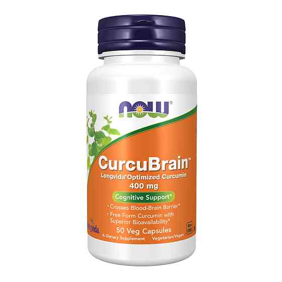 Куркумін Now Foods CurcuBrain™ 400mg - 50 vcaps Луцьк