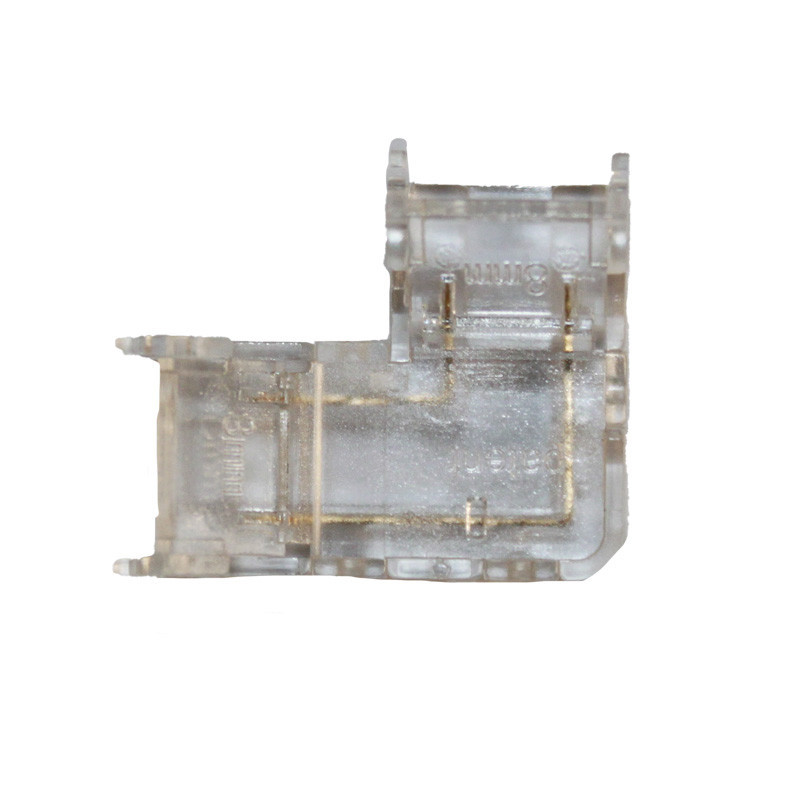 Коннектор L-образный 8 мм лента-лента IP20, прозрачный Днепр - изображение 1